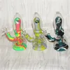 Verwijderbaar Monteer Silicone Bongs Hookahs DAB Rigs met kommen Terp Slurper Quartz Banger Nail Glass Carb Caps