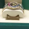 Classic six-pin rainbow square diamond-cut wrist watch269J