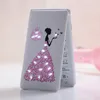 غير مؤمّن الهاتف المحمول Mini Flip Phone Dual Sim Card Home Women Girls Lady Flower Cute Clamshell Kids Cartoon Mobile Hopons 2.6 for Mother زوجة ابنة