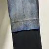 Men's Jeans Men Wax Patchwork Skinny