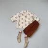 Keelik Bebek Erkek Kız Giysileri Set 2021 Yaz Toddler Unisex Meyve Baskı Gömlek ve Şort 2 adet Kıyafetler Bebek Bebek Giyim G1023