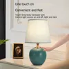 Lampes de table WPD Touch Dimmer Lampe Contemporaine Lampe de bureau en céramique décorative pour la chambre à coucher à la maison