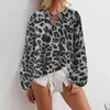 Women's Blouses & Shirts Women Polka Dot Striped V Neck Long Sleeve Tops Casual Shirt Blouse Plus Size