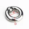 6 tailles en acier inoxydable cockrings scrotum pendentif pénis retenue anneau de verrouillage coq dispositifs de bondage balle civières produits sexuels pour 9807108