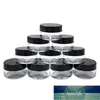 100 pièces 2g/3g/5g/10g/15g/20g vide en plastique transparent pot cosmétique récipient de maquillage flacons de lotion flacons de crème pour le visage pots d'échantillon boîte de gel prix d'usine conception experte qualité