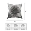CushionDecorative Pillow Valknut and Tree of Life Yggdrasil Throw Case Vikings Cushion For Home Sofa Stol Dekorativ kramkudde1055614