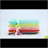 Wholesale 7x9Cm Jewelry Bags Mixed Organza Wedding Party Favor Xmas Gift Bags Purple Blue Pink Yellow Black With Drawstring En T0Ckx