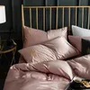Conjuntos de cama 4pcs Conjunto lavado de verão Seda de seda de capa de capa de capa confortável para o quarto