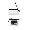 Sublimation Blank White Party Credit Card Holder Zip ID Case Pouch Lanyard Wristlet Wallet Neoprene keychain Coin Purse Organizer With Zipper For Women Girls