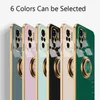 Пластирование мягкого силиконового телефона Чехол для Xiaomi Redmi ПРИМЕЧАНИЕ 11 10 9 PRO 10S MI 11T 11LITE POCO F3 Магнитное кольцо Держатель