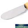 1pcs manico in legno strumenti da dessert formaggio dessert coltello da burro in acciaio inossidabile coltelli da crema multiuso argento