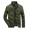 Мужская кожаная куртка и пальто Бизнес Slim Fit Casual Deserter Streetwear одежда плюс размер весна