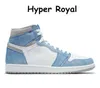 أحذية كرة السلة الكلاسيكية OG High 1S Running Women Basketball Shoe UNC Hyper Royal Homeage to Home University Blue Men Men Designer Sneakers Trainers 36-48