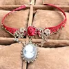 Pendant Necklaces Women039s Water Choker Necklace Stylish Cameo Red Rose Lace Fashion Jewelry Women Gift Xmas6432272