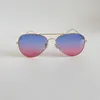 Designer Gradient Pilot Sunglasses Fashion Man Women Eyewear Brand UV400 Lenses Sun Glasses 6 Colors