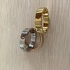 Nooit vervagen 316L Titanium stalen liefdesringen 18K goud rose goud zilver Bruiloft diamanten Ring voor mannen vrouwen engagement mannelijke vrouwelijke alliantie