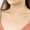 Pendant Necklaces Gothic Mountain Necklace Women Boho Jewelry Stainless Steel Gold Chain Chocker Triangle Hiker Gift Collier Bijou287D