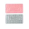 Moules à rabat en Silicone avec chiffres et lettres alphanumériques, pour joyeux anniversaire, à chocolat, à gâteau, outil de cuisson DIY, A217165, vente en gros