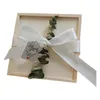 Cadeau wrap cadeaux boîte de mariage faveur en bois léger