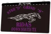 TC1100 Stee d Grind n Ridas Down South Tx Horse Light Sign Dual Color 3D Engraving