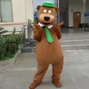 Performance Hat Bear Mascot Costumes Christmas Fancy Party Dress Personaggio dei cartoni animati Outfit Suit Adulti Taglia Carnevale Pasqua Abbigliamento a tema pubblicitario