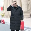 Long Winter White Down Jacket Men 86% Black Cargo Thick Coat Hooded Warm Male Plus Size 6XL 7XL 8X 9XL 10XL Clothing 211103