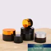 1PCS 5g/10g/15g/20g/30g/50g Glass Amber Brown Cosmetic Face Cream Bottles Lip Balm Sample Containers Jars Pot Makeup Store Vials