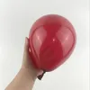 100 50 5 inç 10 Ruby Kırmızı Parlak Metal Inci Lateks Balonlar Krom Metalik Renk Düğün Dekor Y0622