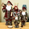 God Juldekorationer för Hem Barnens Julår Gift Toys Shopping Mall Window Jul Ornament Navidad 211104