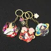J3003 anime concure back hänge nyckelringar nyckelring nyckelhållare kreativitet emalj charm smycken barn gåvor g1019