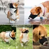 5 Kleurenhalsbanden Verstelbare zachte honden Snuit Kleine medium Grote Doggy Air Mesh Training Biting Barking Chewing Ademende Flanel Beschermt