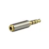 Connectors Gold 2.5 mm Males to 3.5 mm Female audio Stereo Adapter Plug Converter Headphone jack