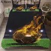 Couche de football Cover Soccer Football Liberdding Edredon Futbol Single Imprimé Child Children No Bed Sheets Covers Lit Linn C4831322