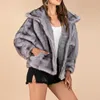 Femmes fourrure femmes Faux JAYCOSIN élégant manteau femmes 2022 automne hiver chaud doux fermeture éclair veste femme en peluche pardessus poche décontracté