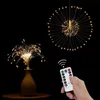 Saiten 1-4Pack Feuerwerk LED-Leuchten Wasserdichte Kupferdrahtstreifenschnur für Hochzeitsdekor Fee Licht Weihnachten D30