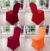 Black poliester Spandex Wedding Chair Covery na wesela bankietowe dekoracje hotelowe Ceny hurtowe