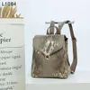 2020 New Snake Backpack for Women Student Luxury Pu Leather Python Pattern Bag Elegant Backpacks Q0528