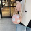 Individualität Parodie Basketball Fußball Handtasche Frauen Fashion Zipper Runde Schulter Tasche Casual Kette Sling Tasche MB707