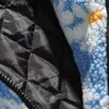 GONTHWID Baumwolle gepolsterte dicke Parkas Jacken Street Hip Hop Daisy Print Fleece Warm Full Zip Mäntel Mode Harajuku Outwear 211027