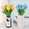 Mode künstliche Tulpen Blumen Hausgarten Dekoration Real Touch Blumenstrauß Geburtstag Party Hochzeit Dekoration Fake Flower 14 Farben