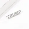 Spilla Trump 2024 Artigianato con distintivo di diamante fai-da-te