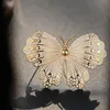 Pins, Brooches Golden Butterfly Vintage For Women Luxury Animal Costume Jewelry Coat Pin All Match High Fashion Accessories Bijoux