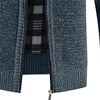 Męska zima Grube Business Casual sweter Płaszcze Cardigan Men Slim Fit Fitwear Znosić ciepły jesień sweter Jumper Mężczyźni M-4XL 211221