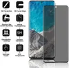 Sekretess tempererat glas 3D anti Spy skärmskydd för Samsung Galaxy S21 Ultra 5G S20 S10 S10 S9 S8 Plus Not 20 10 9 med detaljhandelspaket