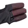 Archery Glove Plach Finger Tab Аксессуары - Кожаные перчатки для соревнований Составные Луч Три охраны Мужчины Женщины