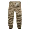Drop Shipping Herbst Männer Military Cargo Hosen Baumwolle Casual Camouflage Jogginghose Jogger Pantalon Homme 30-38 XP29 Y0927