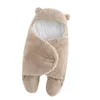 Sacs de couchage Born Baby Wrap Couvertures Enfants Mignon Sac Enveloppe Emmailloter Poussette Bebes Hiver Sleepsacks Pour 0-6 Mois