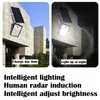 LED Solar Lamping Lamp 100W 200W 300W 400W 600W Super Bright Lens Radarsensorinduktion Spotlight utomhusbelysning