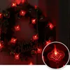 Cordas 10m Lanterna Vermelha Lanterna Chinesa Lanterna Primavera Festival LED String Luzes Natal Casamento Bateria Operada Decoração de Ano Novo Chinês