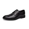 Fashion Dress Shoe Designer Men Luxury Italian Brand Leather Sapato Social Masculino Brown Wedding Party Shoes For Men